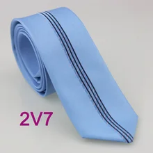 YIBEI coahella Ties небесно-голубой галстук скинни с розовыми черными вертикальными полосками вязаный жаккардовый галстук 6 см тонкий шейный галстук мужской Corbatas