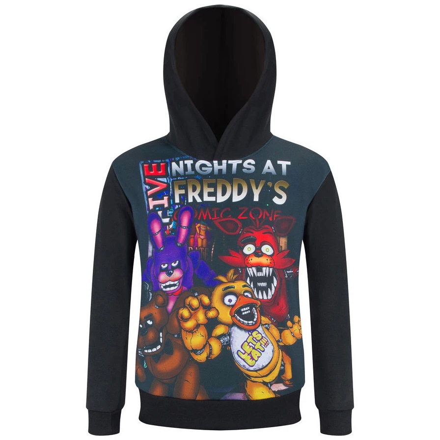 

2017 Brand New five night at freddy kids hoodies fnaf boys Sweatshirts children clothing girl cartoon bear clothes for 3-10 Y