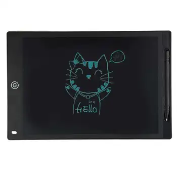 

12Inch Portable Digital Lcd Drawing Tablet Writing Graphic Board Memo Notes Reminder Notepad With Stylus Pen With Cr Battery F