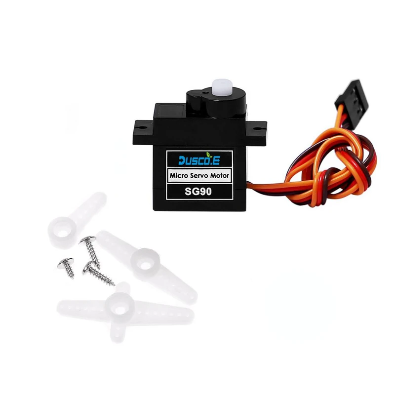 Высококачественный черный 9G Micro Mini Servo SG90 1 5 кг сервопривод двигатель для arduino RC 250