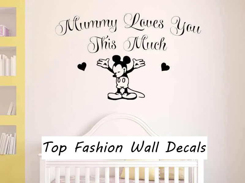Nursery Wall Sticker Mickey Mouse Baby Boy Bedroom Nursery Wall Sticker Mickey Mouse Baby Boy Bedroom Art Stickers Home Decor For Kids Rooms In From