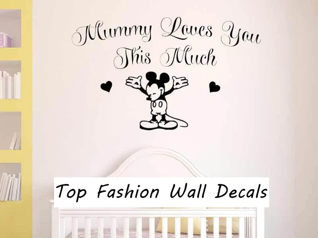 nursery wall sticker mickey mouse sticker, baby boy girl bedroom