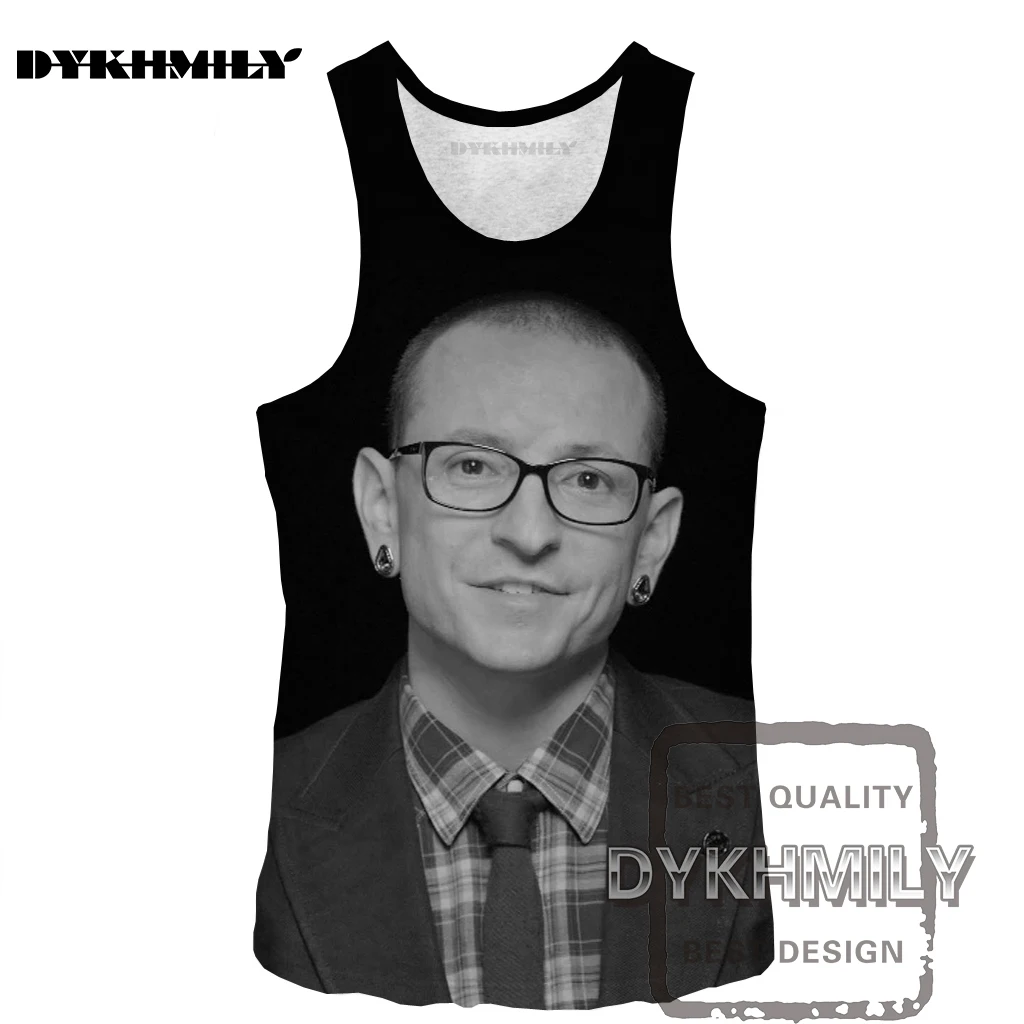 Dykhmily Linkin Park майка памяти Честер Беннингтон 3D с принтом мужские жилет Linkin Park музыка cool Tank Top