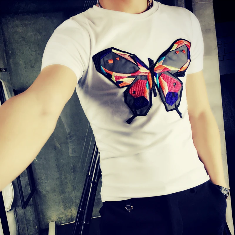 Short Sleeve 3D Print Led Tshirt font b Men b font Brand Clothing Shine Love Letter