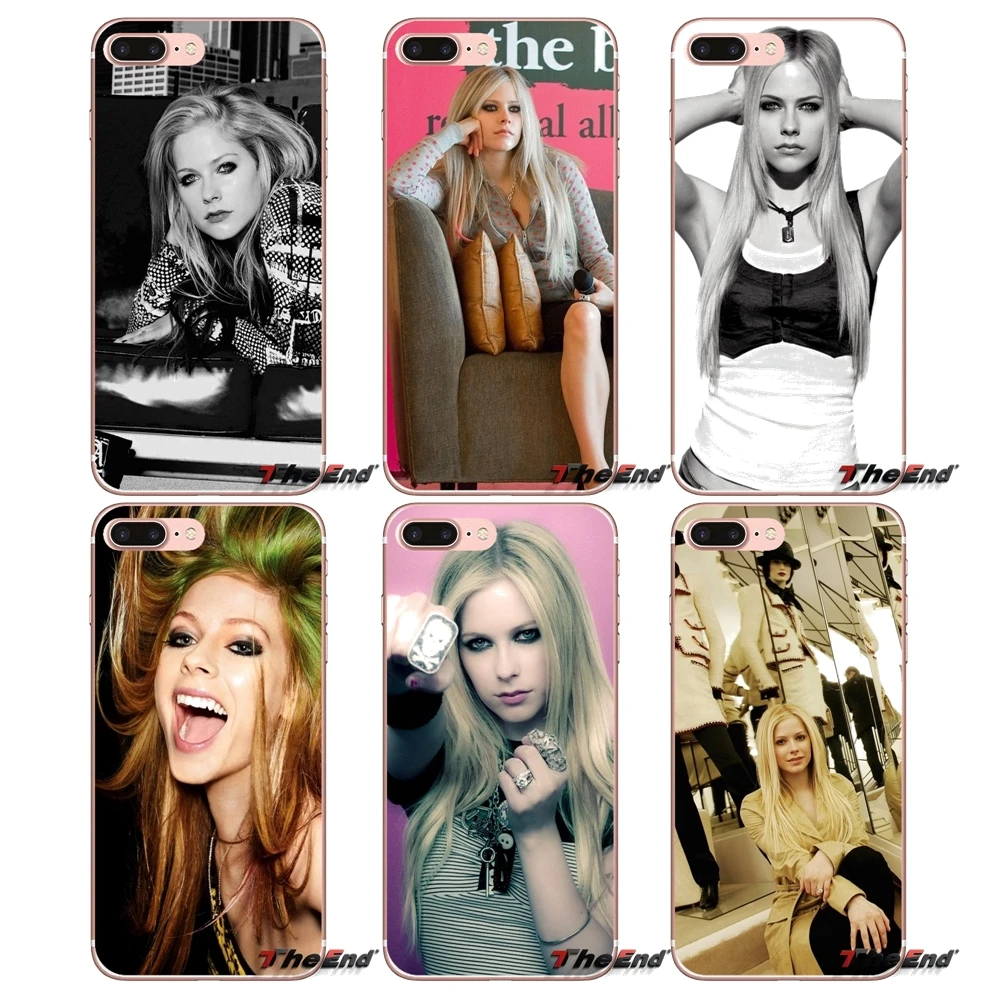 

For iPhone X 4 4S 5 5S 5C SE 6 6S 7 8 Plus Samsung Galaxy J1 J3 J5 J7 A3 A5 2016 2017 Music Avril lavigne Soft Silica Gel Case