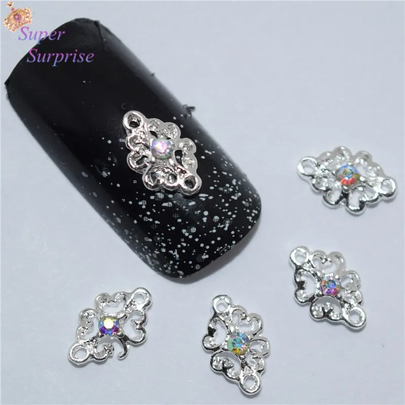 

10pcs Manicure color Rhinestone 3D Nail Art Decoration,Alloy Nail Charms, Nails Glitter Rhinestones Nail Supplies SS171