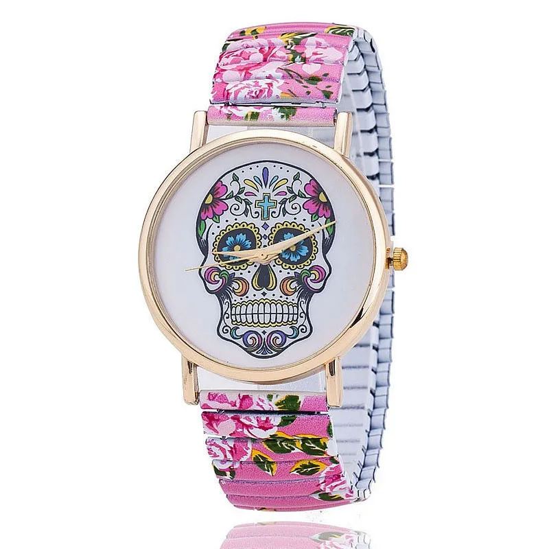 Title 6, Colorful skull print watch