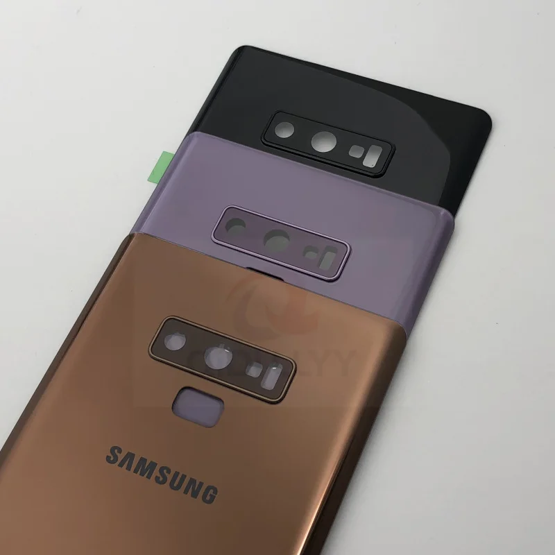 Для SAMSUNG Galaxy Note 9 N960 N960F стеклянная крышка для батареи Задняя Дверь Корпус для SAMSUNG Note 9 оригинальная Задняя стеклянная крышка