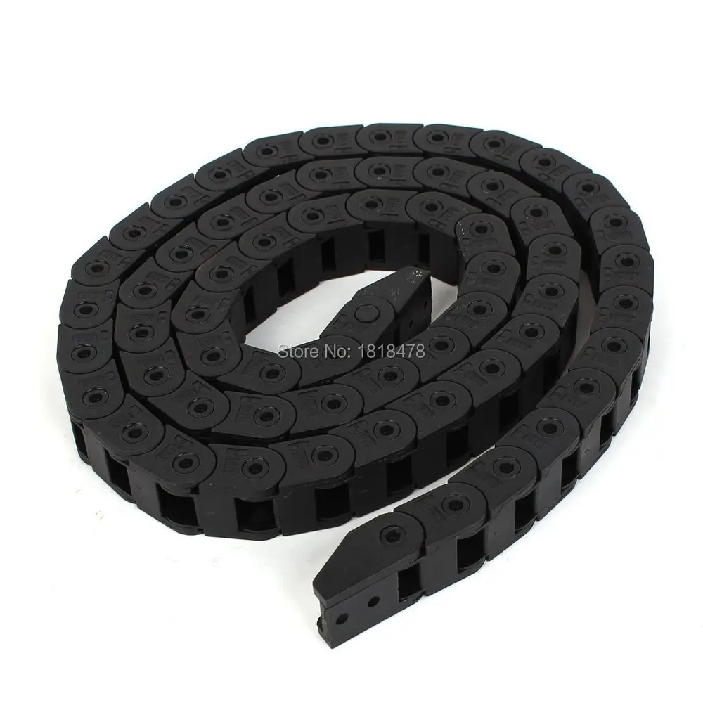 

CNC Machine Black Plastic 10mmx10mm R3.5cm Cable Drag Chain 3.3Ft Long