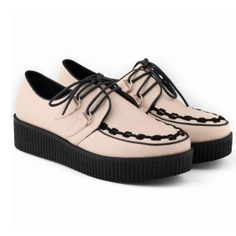 

vrouwen schoenen Brand women new arrival sneakers Breathable Round Toe Casual Shoes Student Platform Shoes Flats Lace Up Ladies