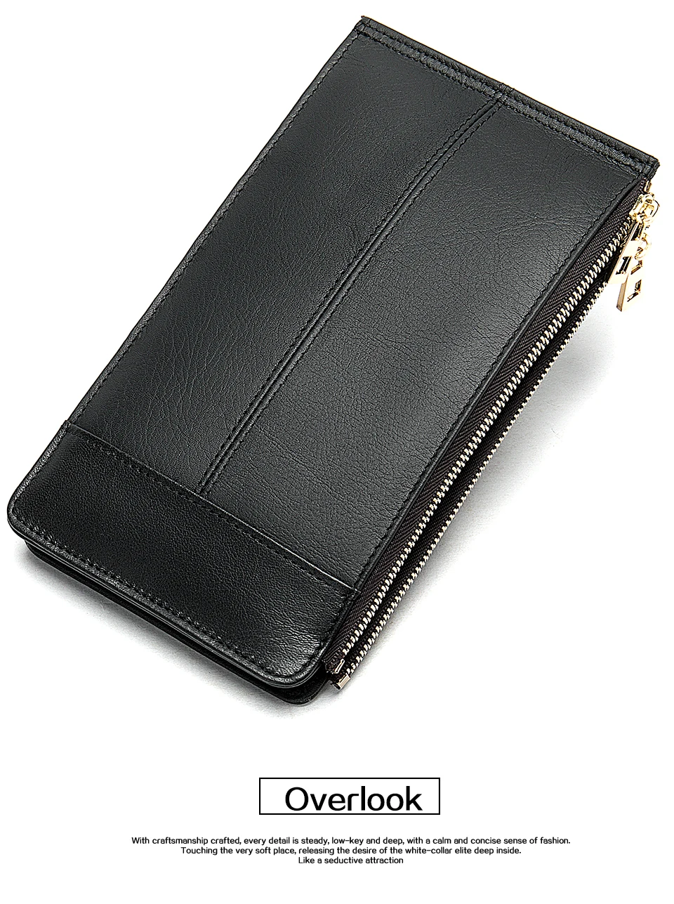 22 Men's Wallet Genuine Leather Wallet Male Clutch Credit Card Holder Money Bag Male Long Coin Purse for Men Wallets
