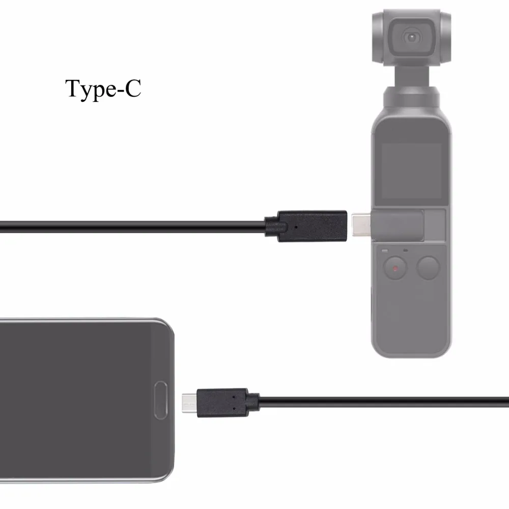 Startrc DJI OSMO карманная портативная камера, полнофункциональное соединение, кабель-удлинитель для телефона type-c, usb-кабель для зарядки, черная длина 1 м