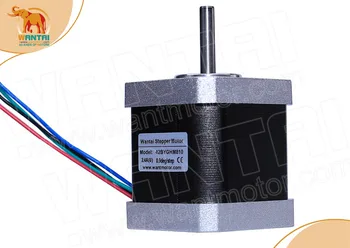 

4-Leads Nema 17 Stepper Motor 4200g.cm,2.4A,0.9degree CNC Cutting and Mill of wantai 3D Reprap Printer 42BYGHM810
