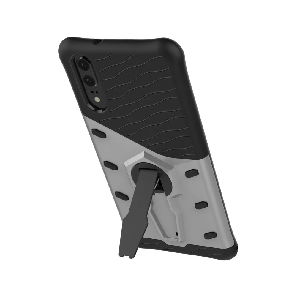

mobile cell phone Sniper Hybrid Robot Armor ShockProof 360 Kickstand Back Soft Case Cover For HUAWEI P20