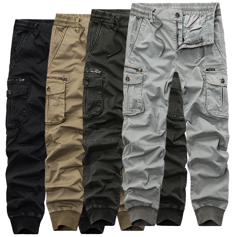 2018 новые осенние камуфляжные тактические мужские брюки-карго Мужские штаны для бега повседневные хлопковые брюки армейские брюки