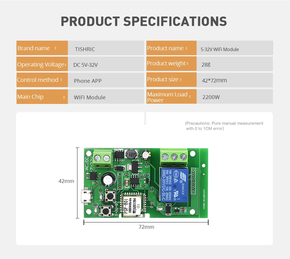 Remote Control 5V 12V 24V 32V Inching Self Lock