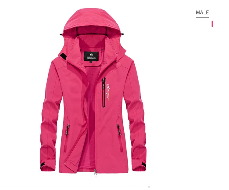 Aufdiazy Outdoor Hiking Jackets Men's Women's Spring Autumn Waterproof Coats Camping Trekking Climbing Tourism Softshell  IM049 (8)