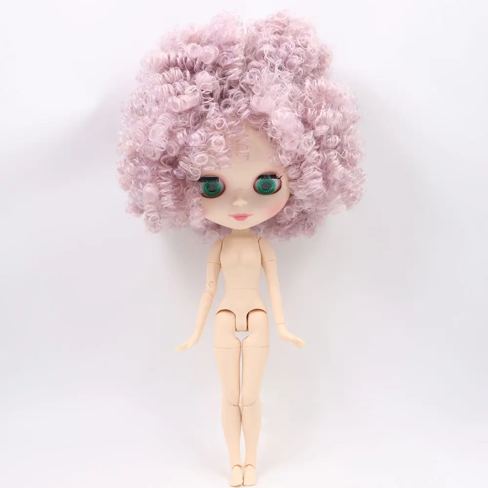 Ледяной обнаженный завод Blyth кукла No. BL1049/2352 фиолетовый микс розовые афро волосы тело белая кожа Neo 1/6 bjd - Цвет: like the picture