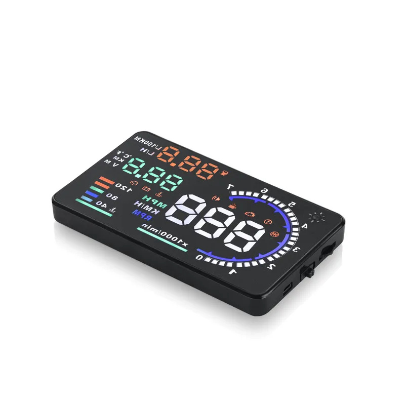 Новые A8 5 &quotHUD автомобилей Head Up Дисплей светодиодный ветрового стекла проектор OBD2