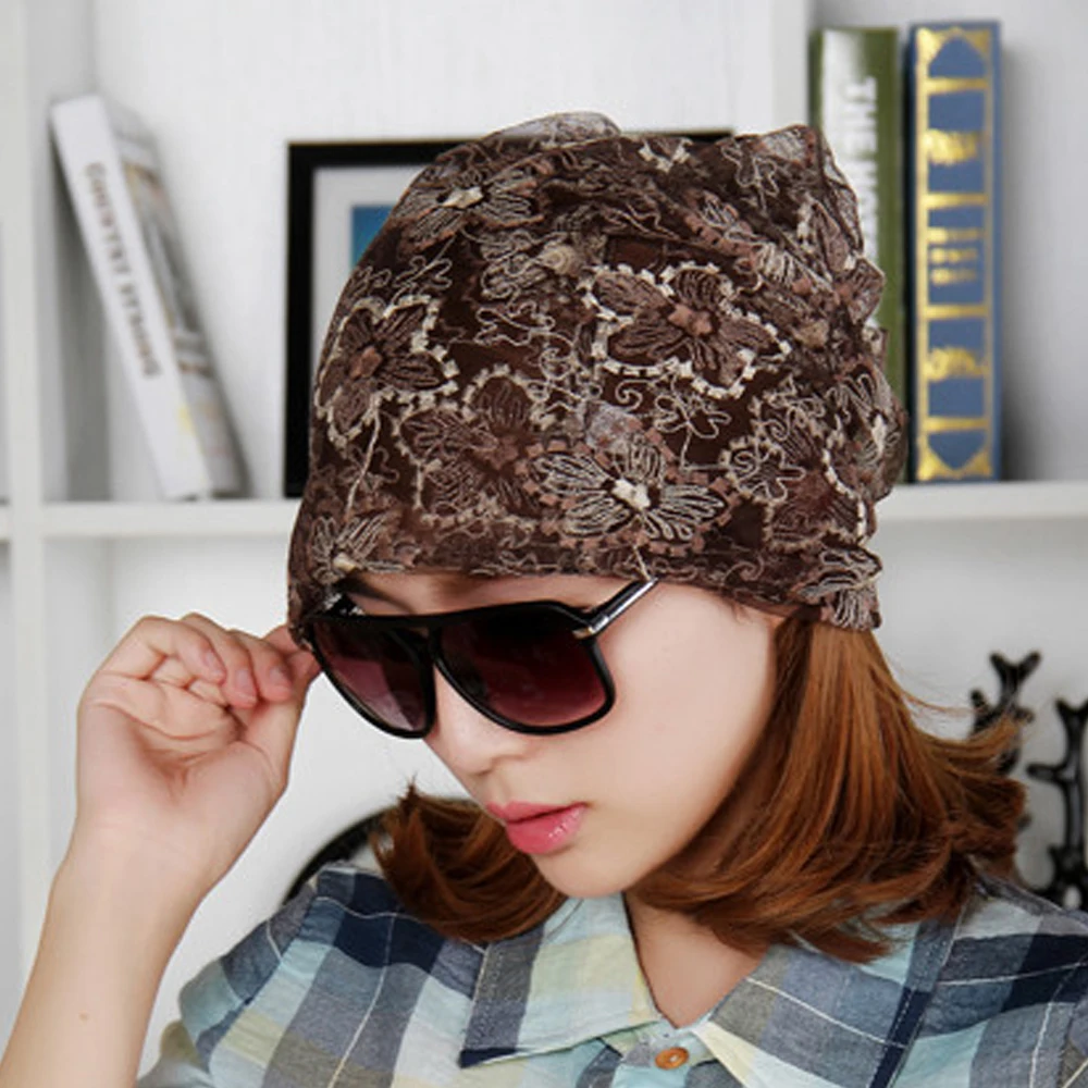 Casual Caps Cotton Thin Bandana Hats Head Wrap Turban Women Month