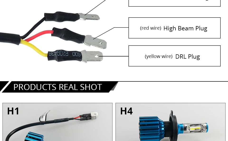 Foxcnsun H15 светодиодный фар автомобиля H4 H7 светодиодный лампы H1 H11 H8 HIR2 HB4 HB3 9006 9005 Автомобильная Противо-Туманная лампа со светодиодными кристаллами для 12000LM 6500K 12V Мини-лампа