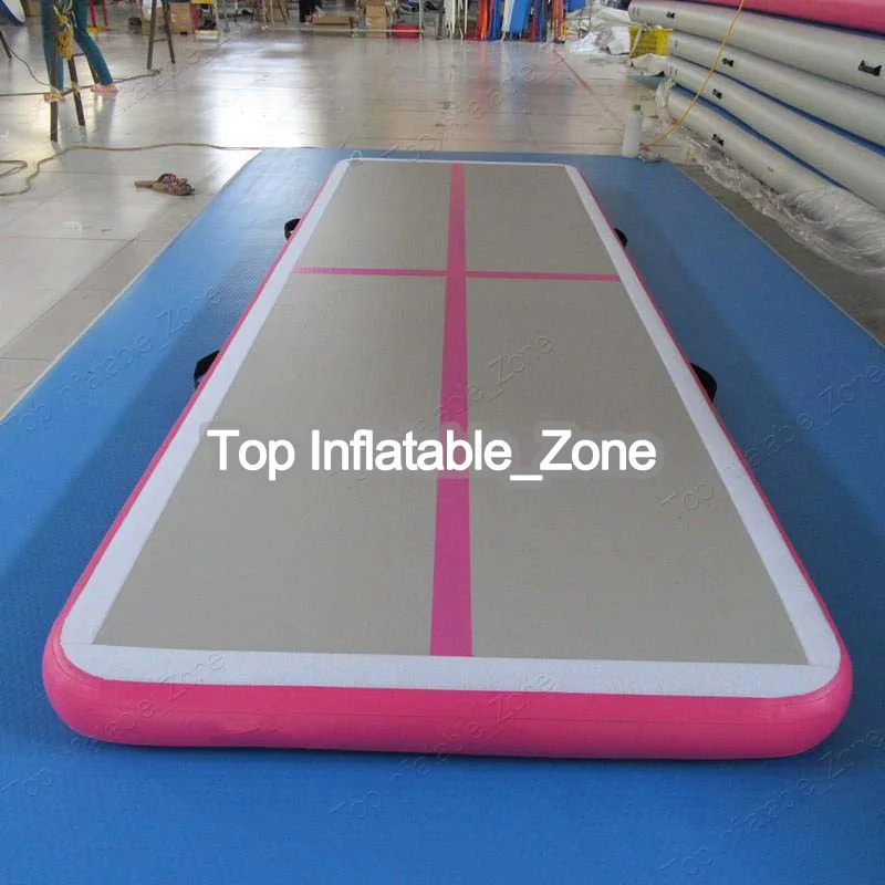 Tapis De Gymnastique Aérienne – Tapis De Culbutage 300x100x10cm – Vert – Gonflable