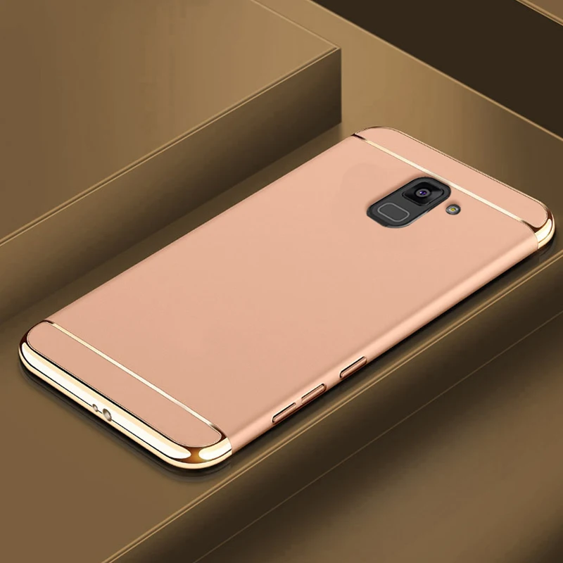 YonLinTan coque чехол для Samsung Galaxy A5 2018 = A8 Роскошный телефона на 360 твёрдых пластиковых 3d