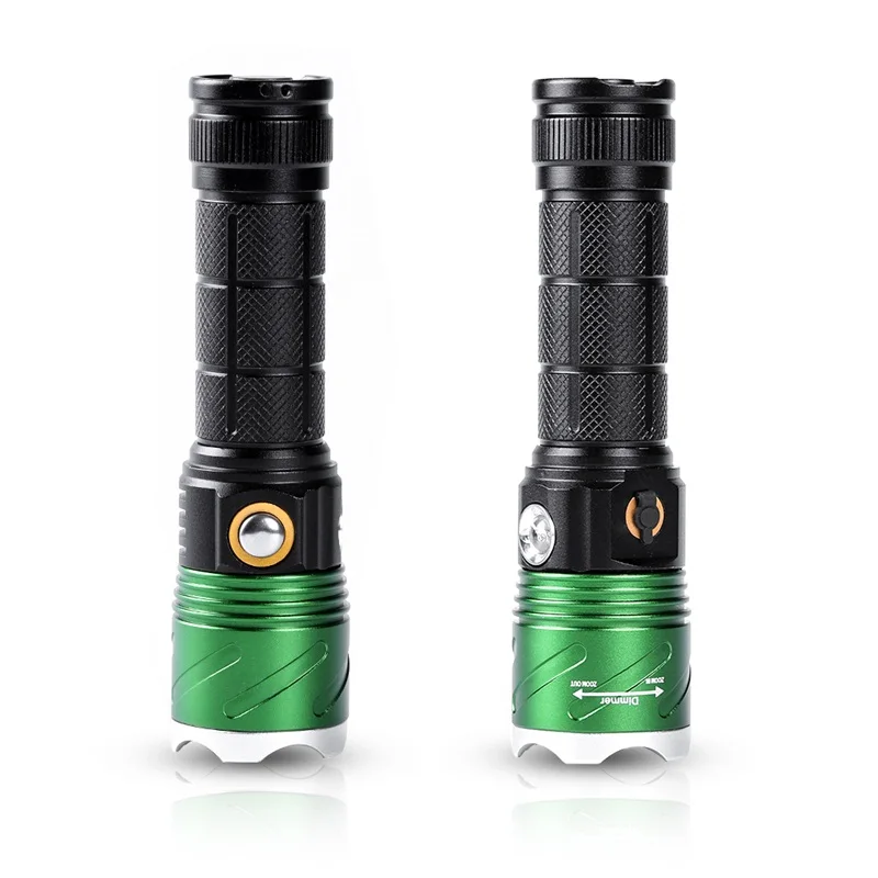 1PC Powered LED Flashlight Torch With Money Check Purple Light Ultraviolet Lamp For Diving Camping Hiking Fishing