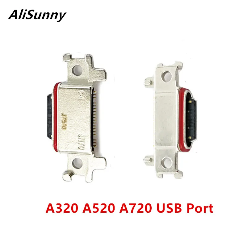 10 шт. USB док станция AliSunny для SamSung Galaxy A320 A520 A720 2017 зарядный порт Micro Socket A3 A5 A7