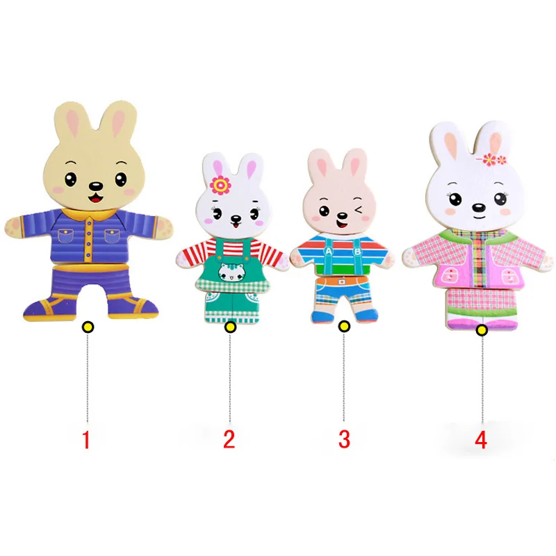 Montessori Toys for Children Wooden Early Educational Puzzle Toys Kids Wood Materials Sensorial Cognition Matching Game