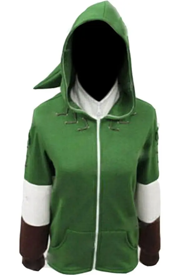 The Legend of Zelda Hoodie Link Costume Zipper Coat Hyrule Jacket