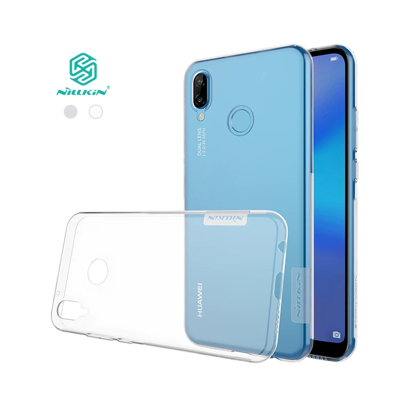 

Nillkin Nature Transparent Clear Soft silicon TPU Protector cover for huawei p20 lite Case 5.84 inch for huawei nova 3e cover