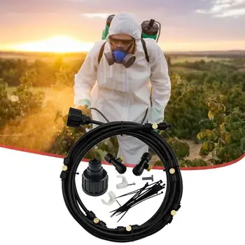 

Outdoor Misting Cooling System Mist Nozzle Sprayer Garden Waterring Irrigation Mister Line 6M-18M Watering System for Greenhouse