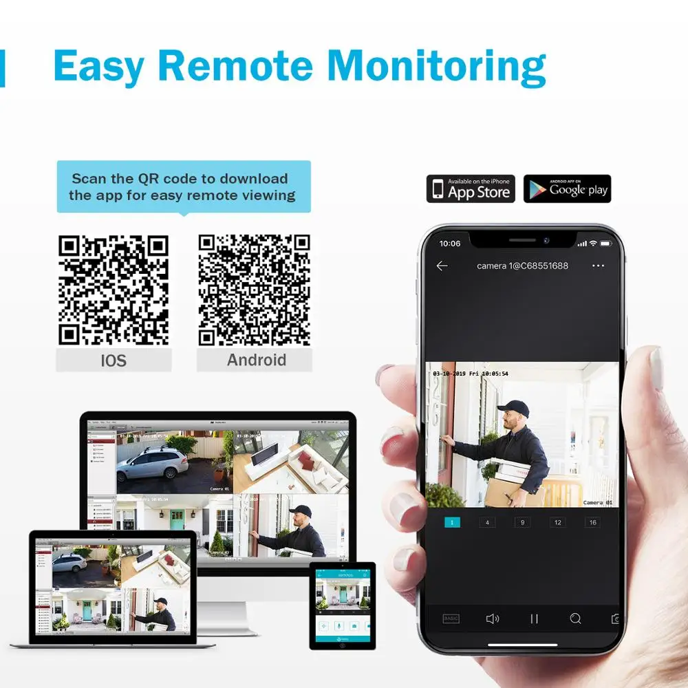ANNKE 8CH 6MP POE Система безопасности видео с 8 шт 4 мм 4MP 1688*1520 наружная влагостойкая