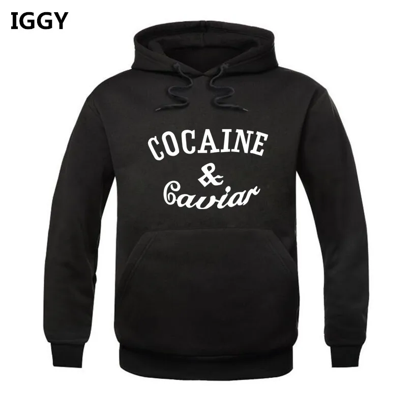 2017 New Hooded Spring Autum Winter Outerwear Cool Clothing Cocaines & Caviar Hip Hop Hoodies Sweatshirts For Men And Women