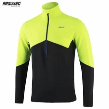 ARSUXEO, мужские футболки для бега, футболка с длинным рукавом, быстросохнущая, для тренировки, гимнастики, тренировок, Джерси, спортивная одежда 16T5