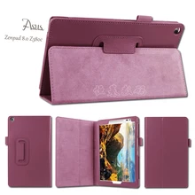 Nova litchi caso de couro do plutônio suporte capa fina para asus zenpad 8.0 z380 z380c z380kl caso 8.0 polegada tablet pc(China)