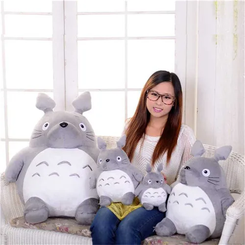 Fancytrader Rare Item New Pop Cute Giant Totoro Plush Toy Cartoon Stuffed Totoro Cat Grey Anime Doll 65cm Best Gift Choice (7)