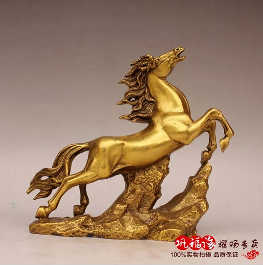 

free shipping 418Copper horse decoration brass home decoration crafts copper gift statue