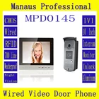 D145b High Quality Wired RFID Magnetic Lock One to One Video doorphone,Smarthome 10 '' TFT color digital video door phone system