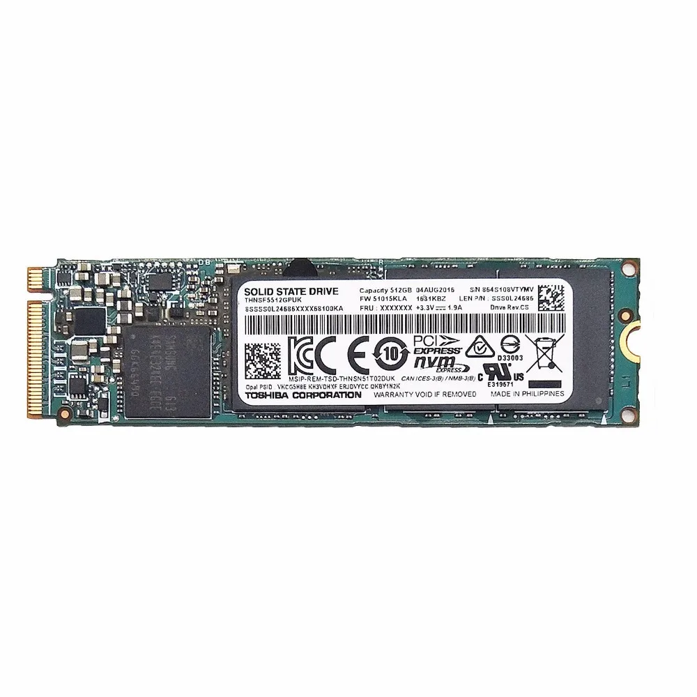 Toshiba Internal SSD Solid State Drive 256GB 512GB 2280 NGFF M.2 PCIe NVMe  XG4 M.2 XG4 2280 SSD NVMe PCI Express 3.0 x4