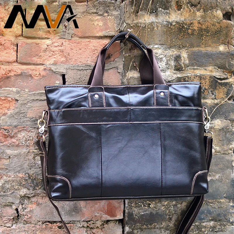 

MVA Genuine Leather Men's Bags Casual male Messenger Bag men's Shoulder Bag Genuine leather Mens Briefcase Laptop Bags Naturally