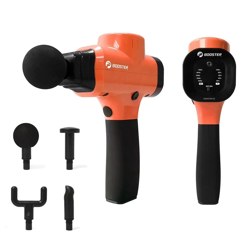 

Muscle Massage Gun Body Massager X2 Pain Management with 9 speeds Body Relaxation Slimming Shaping Pain Relief with 4 Heads