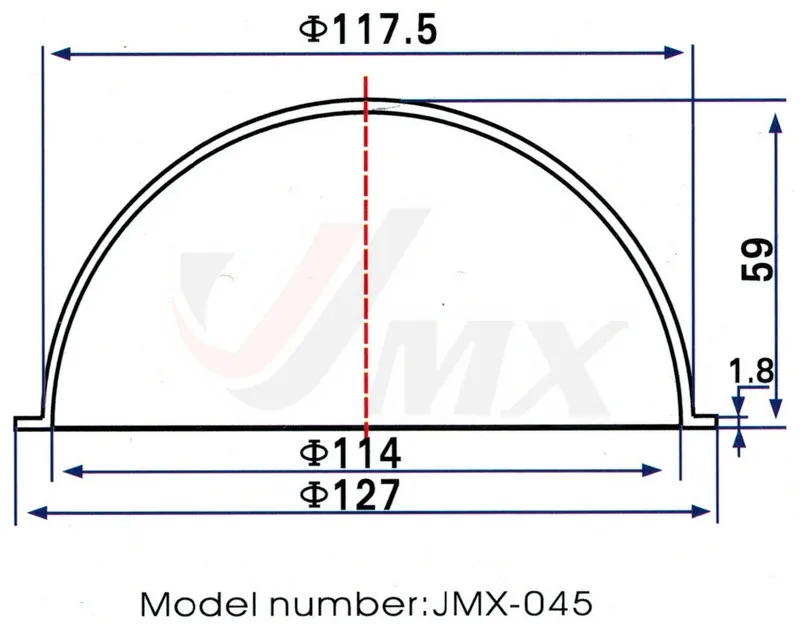 JMX 4.5 дюймов Акриловые Крытый/наружного видеонаблюдения Замена Ясно купольная камера корпус безопасности купольная камера жилья