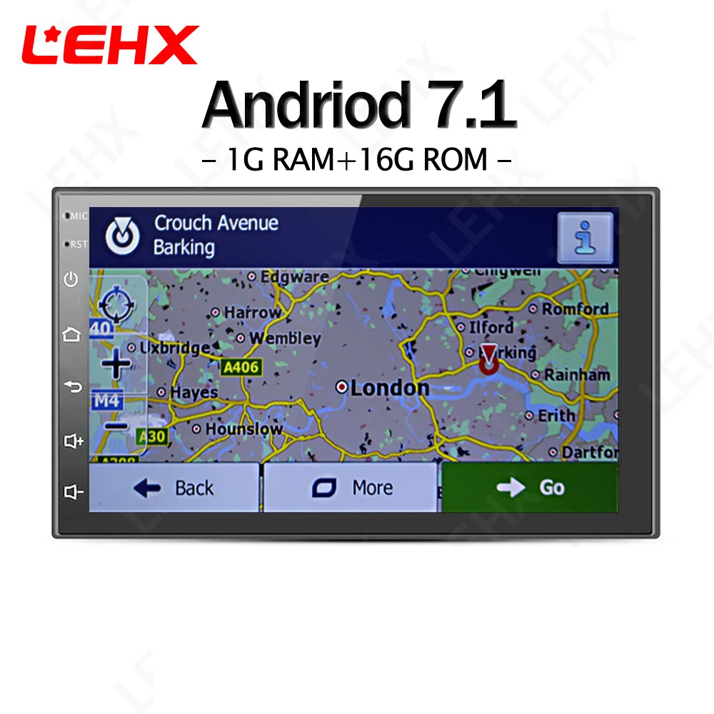 

LEHX '7"2Din Android 7.1 Car Multimedia Video Play Tap PC Tablet For Nissan GPS Navigation Radio Stereo Video Player(No DVD)