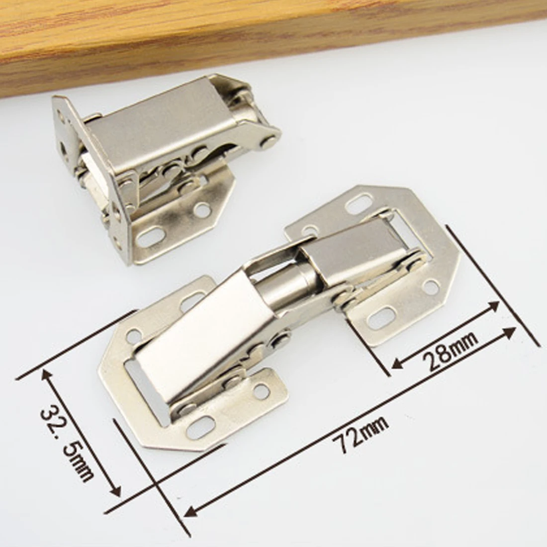 1pc 90 Degree Cabinet Hinges 3/4 Inch No Drilling Hole ...