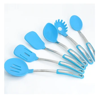 

6pcs/set Home Silicone Kitchen Utensil Nonstick Utensil Home Cooking Tool for Non-stick Cookware Set bracket