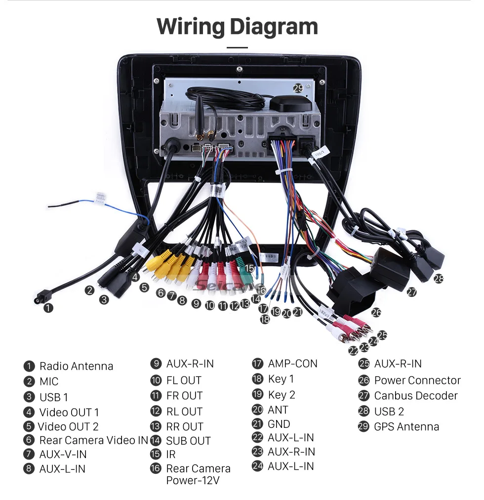 Perfect Seicane 10.1 inch HD Touchscreen Android 9.0 Car Radio for 2012 2013-2015 VW Volkswagen SAGITAR Support Bluetooth WIFI SWC 4G 21