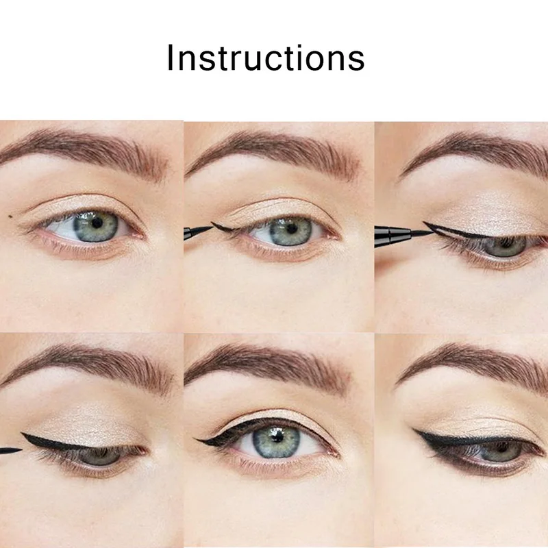 NewEyeliner Водонепроницаемая Косметика черный гель EyelinerPencil жидкости Maquiagem длительный Водонепроницаемый Eye Liner кисть для нанесения маски