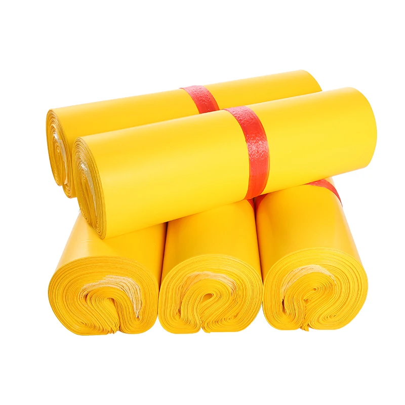 

(100 Pieces/lot) Yellow Express Bag Thick Waterproof Clothing Packaging Bags Logistics Plastic Courier Bag
